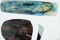 #97 ~ Spickett - Untitled - Abstract Blue, Green and Brown
