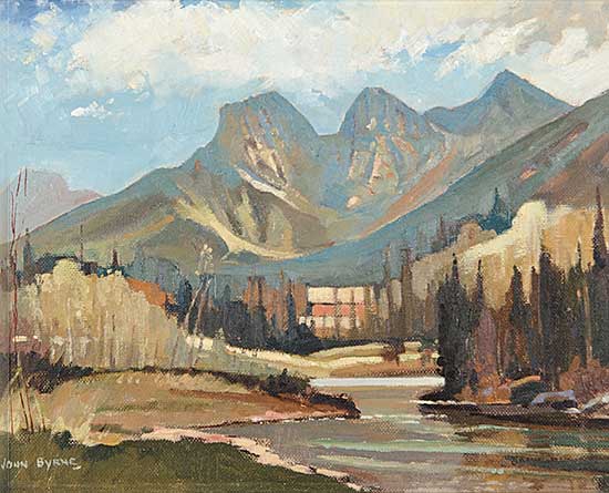 #627 ~ Byrne - 3 Sisters, Canmore