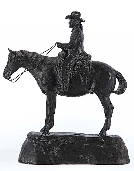#713 ~ MacKenzie - Untitled - Horse Rider on Raised Base
