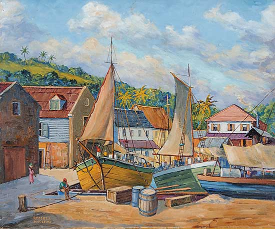 #716 ~ MacLeod - A West Indian Wharf