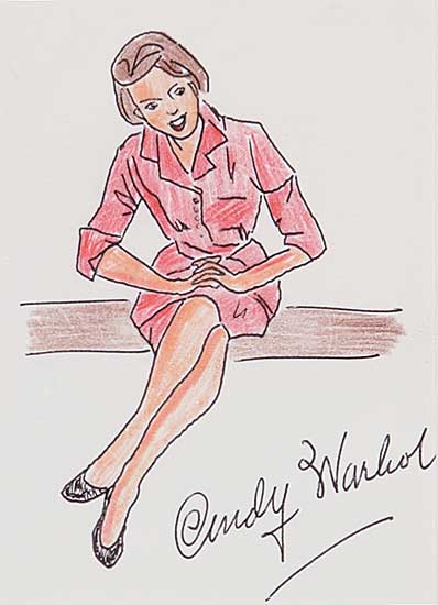 #844 ~ Warhol - Smiling Girl