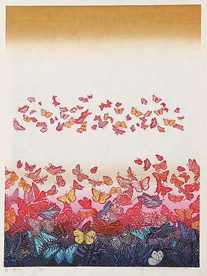 #860 ~ Yoshido - Untitled - Butterflys  #23/99