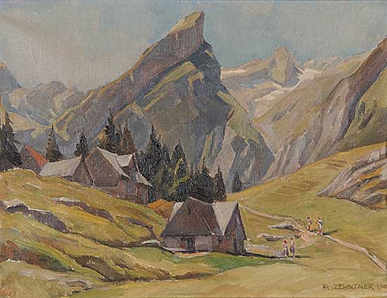 #865 ~ Zehntner - Seealp mit Rossmad and Santis