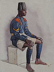 #242 ~ Metcalfe - Lance Corporal ... The King's African Rifles, Nyasland