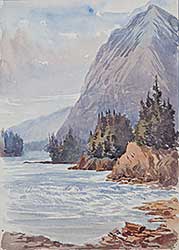 #252 ~ School - Near Banff, Canada, 1889 [Bow River]