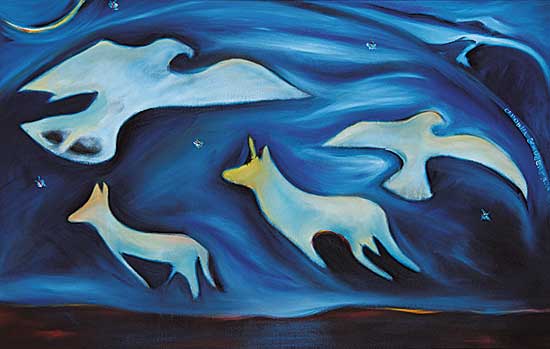#7 ~ Cardinal-Schubert - Moonlight Sonata: Night Wings Ghost Dance