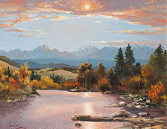 #24 ~ Crockford - Sunset Along the Highwood River, West of Longview, Alberta