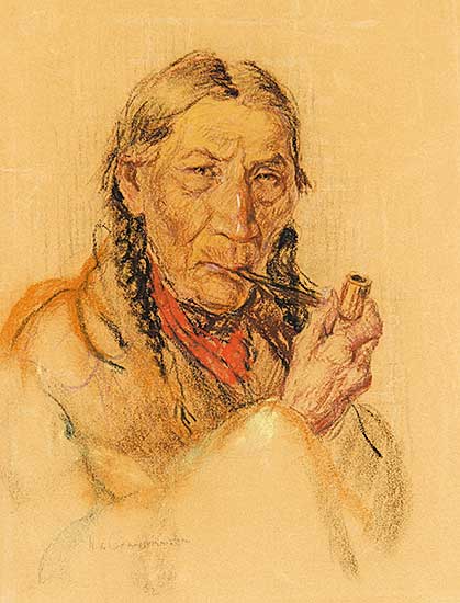 #28.1 ~ de Grandmaison - Running in the Middle, Sarcee Indian
