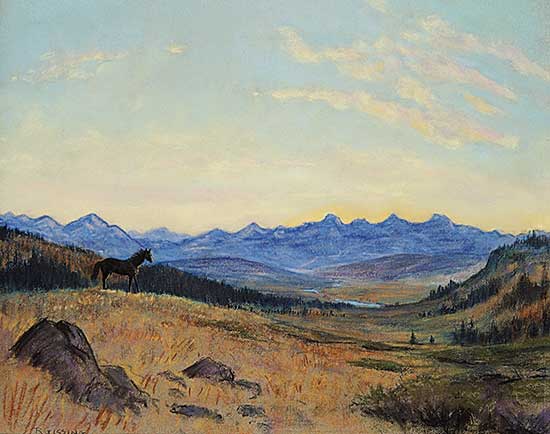 #39 ~ Gissing - Untitled - Looking up the Bow Valley