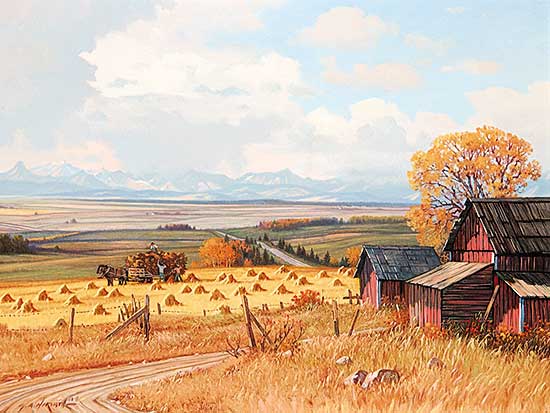 #41 ~ Horvath - Farm with Stooks