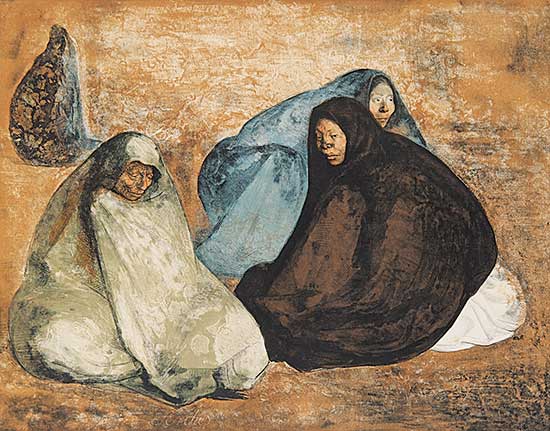 #244 ~ Zuniga - Untitled - Grupo de Mujeres Sentatas  #61/92