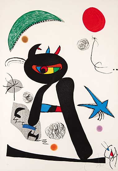 #312 ~ Miro - Barbare Dans La Neige  #44/50