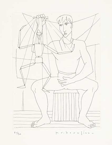 #406 ~ Beaulieu - Untitled - Man with a Puppet  #21/30