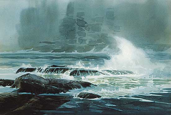 #419 ~ Heine - Surf on Reef and Rock, Gibson