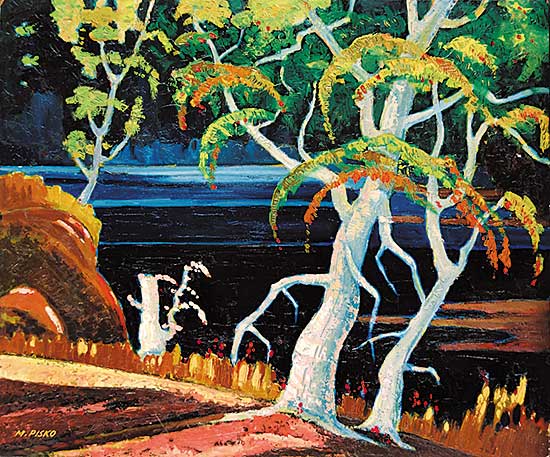 #449 ~ Pisko - Untitled - Colourful Landscape