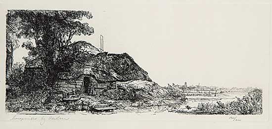 #454 ~ Rembrandt - Cottage with Large Trees  #130/600
