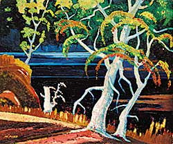 #449 ~ Pisko - Untitled - Colourful Landscape