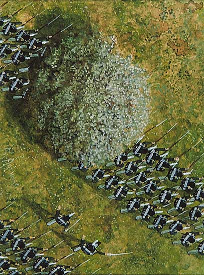 #608 ~ Arthurs - Bordino: Russian Line Regiment Deploying in Field Formation