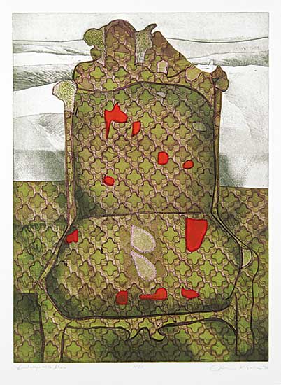 #678 ~ Esler - Landscape with Chair  #15/50