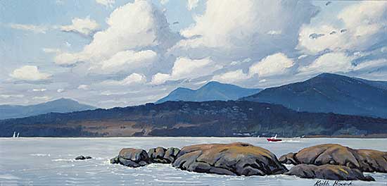 #732 ~ Hiscock - Pilot Boat, Holland Point Looking Towards Metchosin