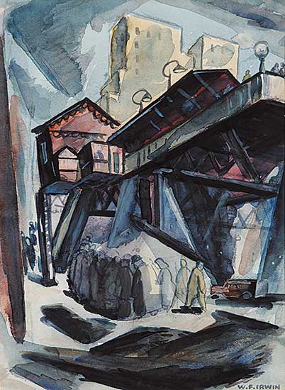 #746 ~ Irwin - Untitled - Crowd at the Station