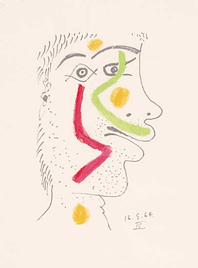 #833 ~ Picasso - Untitled - Portrait 16.5.64.IV