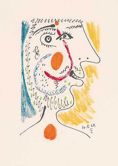 #834 ~ Picasso - Untitled - Portrait 16.5.64.II