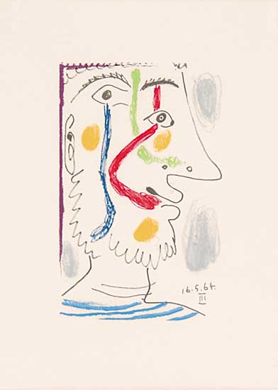 #836 ~ Picasso - Untitled - Portrait 16.5.64.III