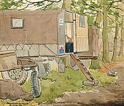 #725 ~ Hanewald - Camp Korvershosch Hilversun [Tents and Truck]