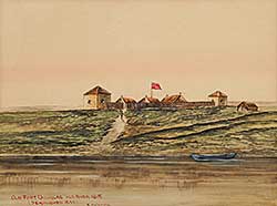 #741 ~ Hutchins - Old Fort Douglas, Red River, 1815 [demolished 1835]