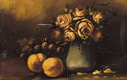 #816 ~ Moes - Untitled - Still Life with Roses and Fruit
