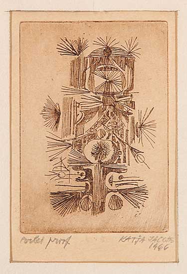 #43 ~ Jacobs - Untitled - Abstract  #Artist's Proof
