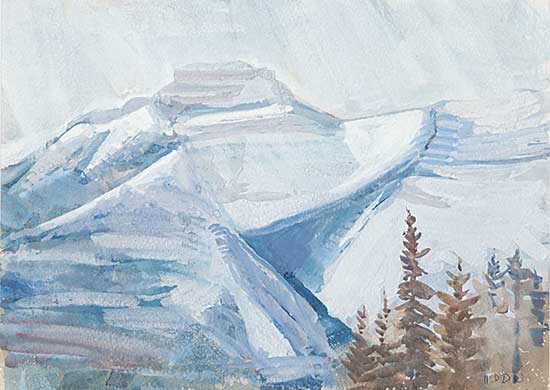 #87 ~ Uhthoff - Snow Covered N.T. Scene
