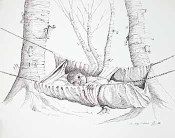 #31 ~ Cobiness - A Child's Hammock Made from a Folded Blanket