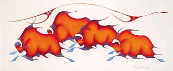 #130 ~ Meeches - Untitled - Four Buffalo