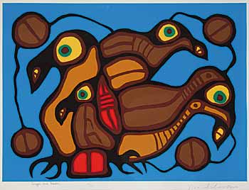 #145 ~ Morrisseau - Images and Ravens  #39/60