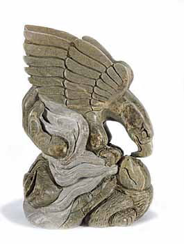 #227 ~ Thomas - Untitled - Hand with Turtle, Face and Eagle