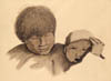 #126 ~ LaForte - Untitled - Two Children