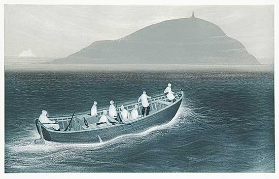 #5 ~ Blackwood - Wesleyville, Seabird Hunters Crossing the Reach  #25/50