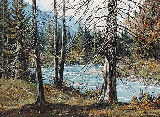 #55 ~ Horvath - Untitled - Stream in the Mountains West of Calgary