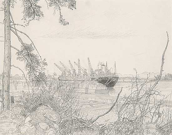 #58 ~ Hughes - The Freighter Rungstad at Crofton