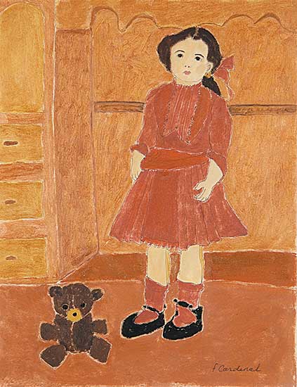 #408 ~ Cardinal - Doll and Teddy Bear