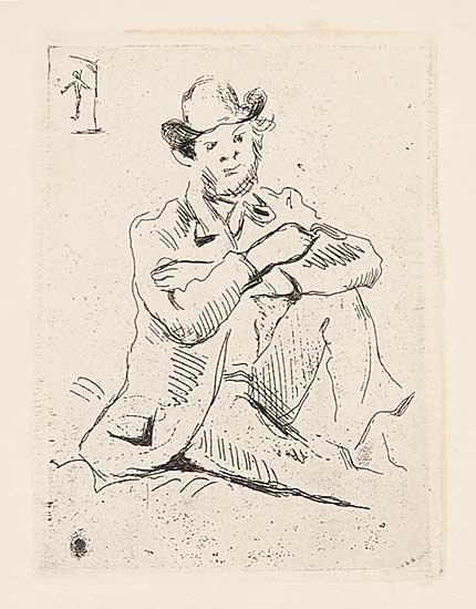 #415 ~ Cezanne - Untitled - Portrait of the Painter Armand Guillaumin
