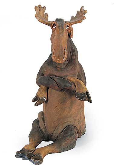 #441.1 ~ Hughes - Untitled - Contemplative Moose