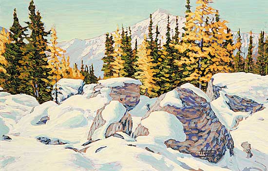 #476 ~ Sellin - Larch and Rock Landscape [Near Schaffer Lake, Above Lake O'Hara]