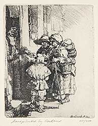#207 ~ Rembrandt - Beggars Receiving Alms at Door  #231/400