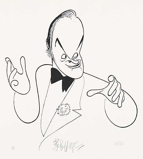 #306 ~ Hirschfeld - Untitled - Bob Hope  #102/410