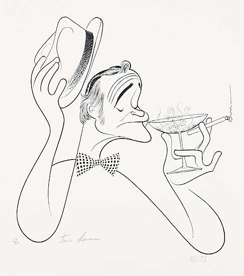 #310 ~ Hirschfeld - Untitled - Jack Lemmon  #102/410