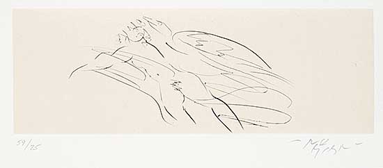 #360 ~ Nakian - Untitled - Leda [leaning left] and the Swan  #59/75