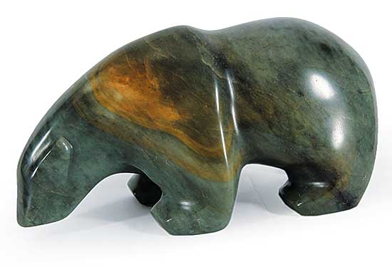 #482 ~ Waidman - Untitled - Green Bear